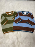 Striped Knit Oversized Sweater