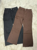 Frayed Wide Leg Pants
