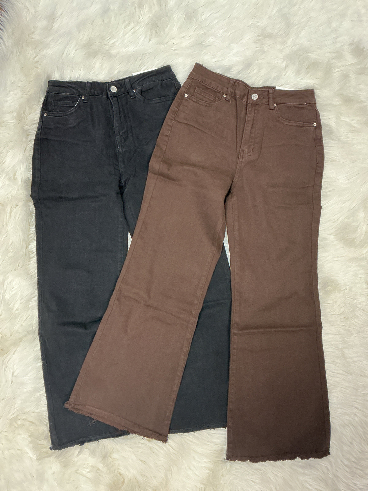 Frayed Wide Leg Pants