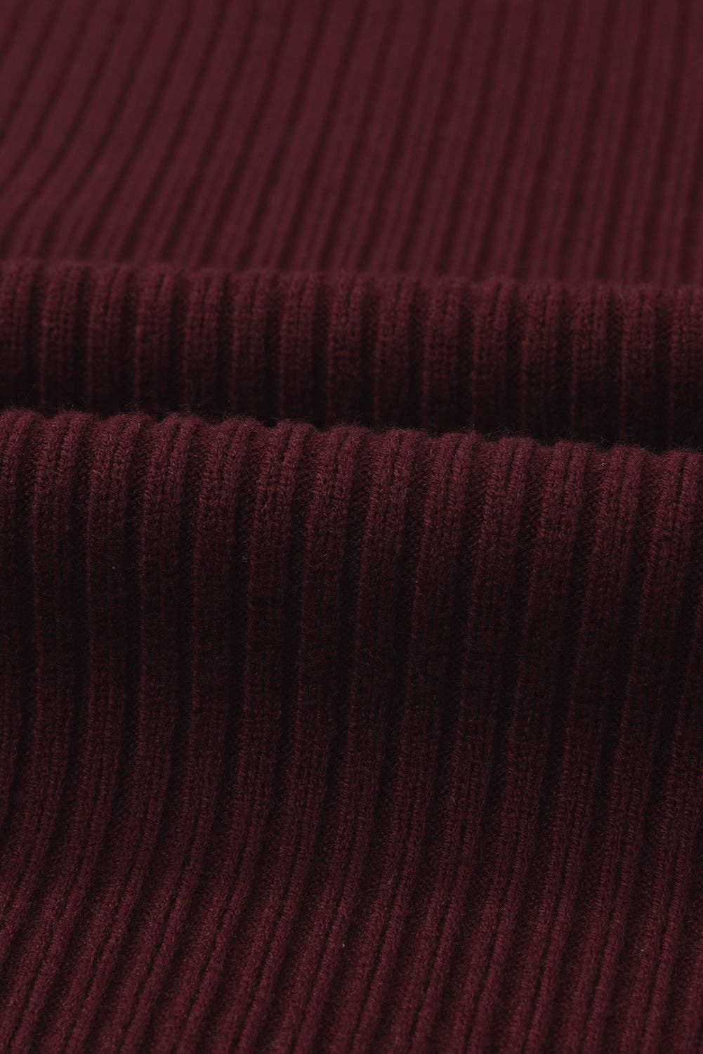 OMG! Solid Ribbed Knit Patch Pocket Short Sleeve Sweater