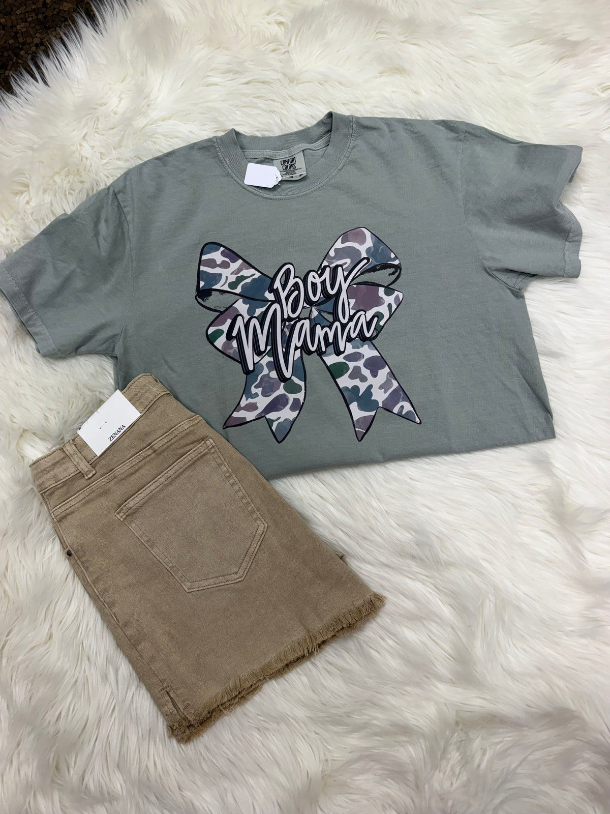 Neutral Tan Zenana Shorts