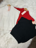 Mock Neck Knit Sweater Vest