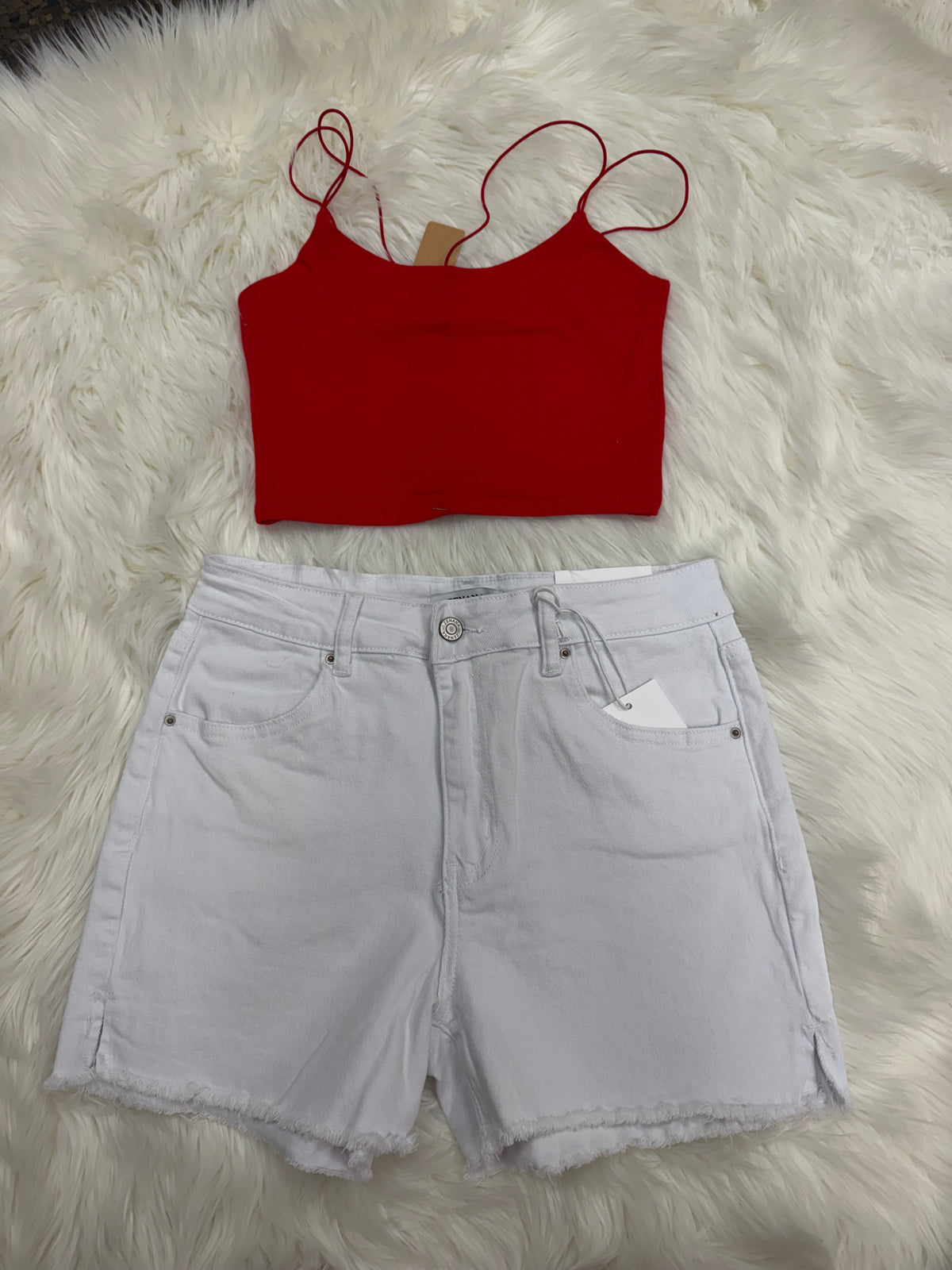 White Zenana Shorts