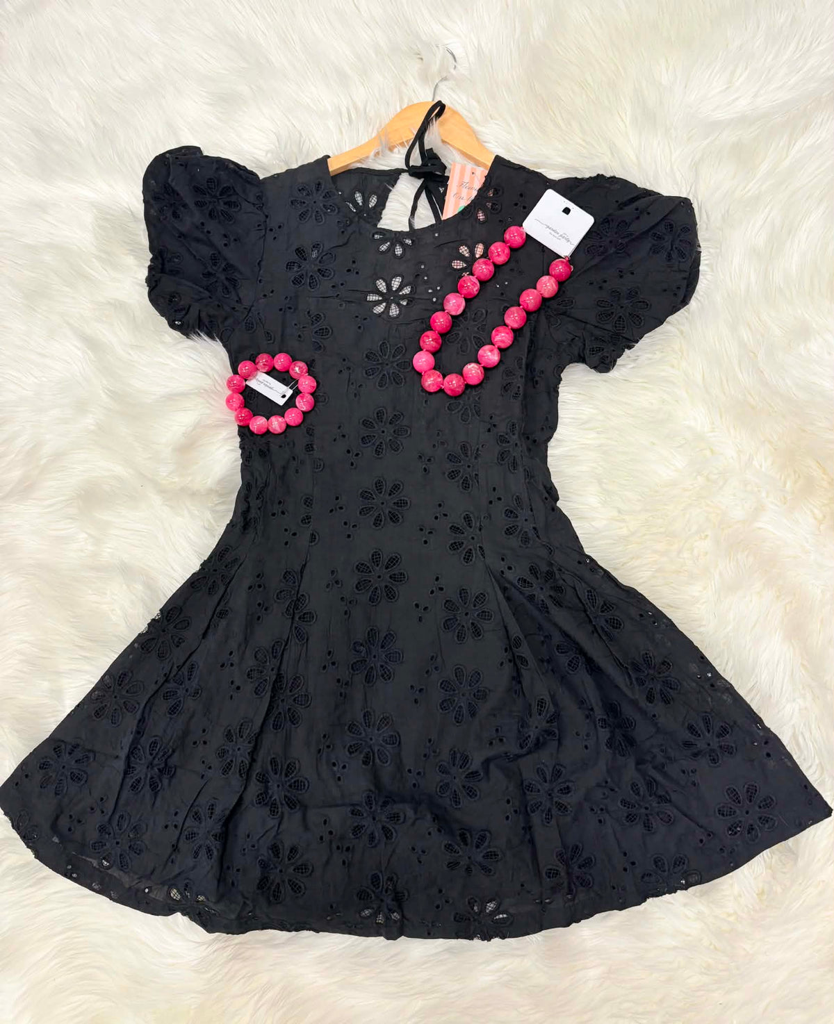 Black Eyelet Dress