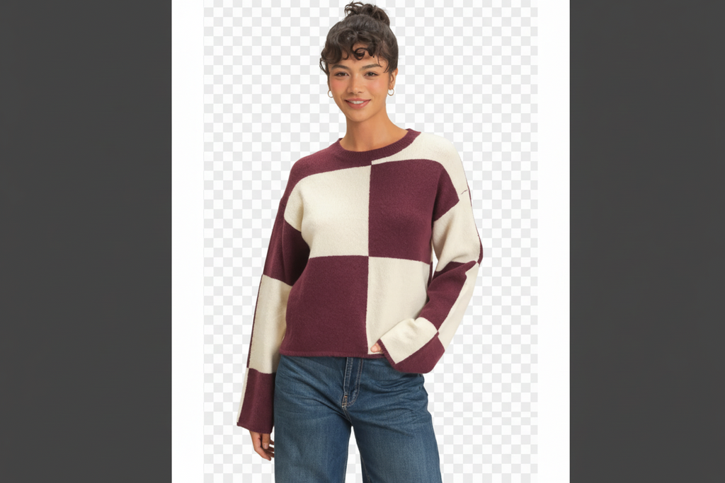 Color block SWEATER
