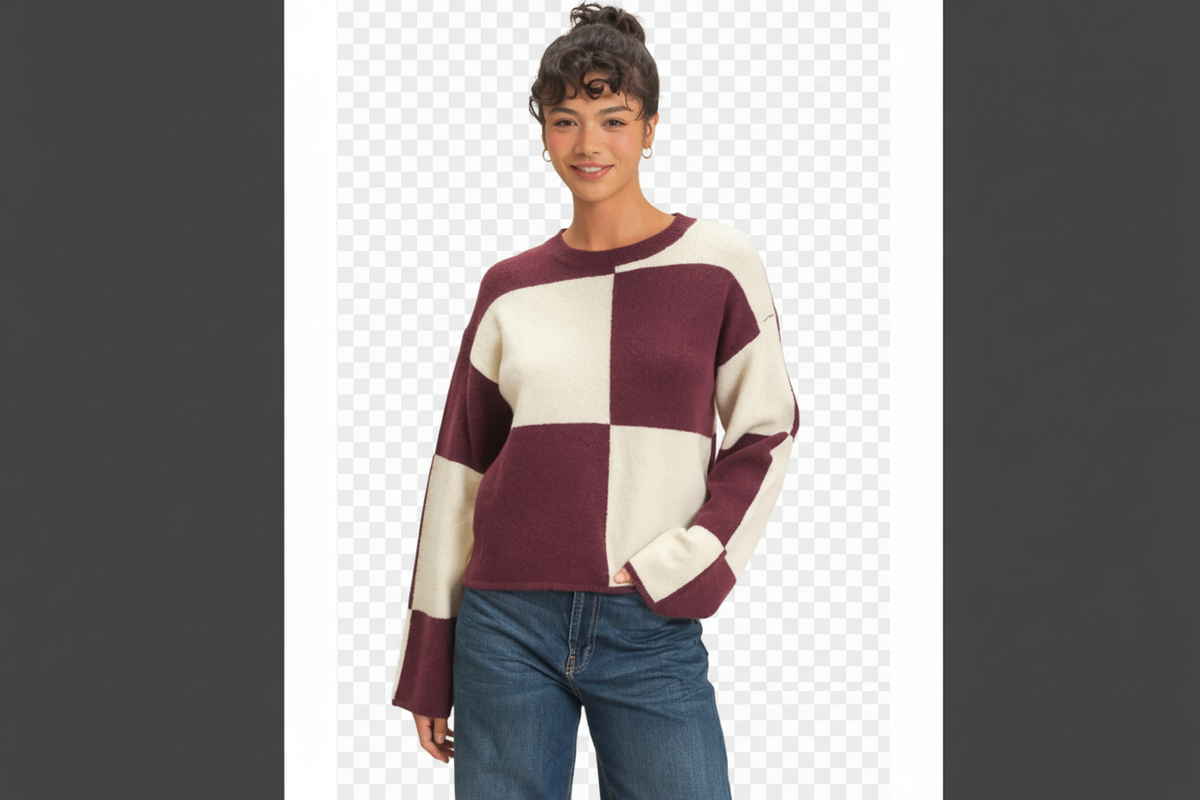 Color block SWEATER