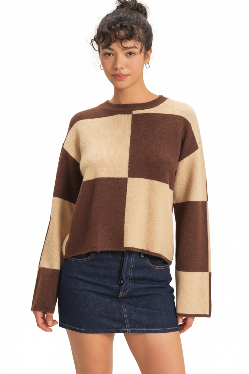 Color block SWEATER