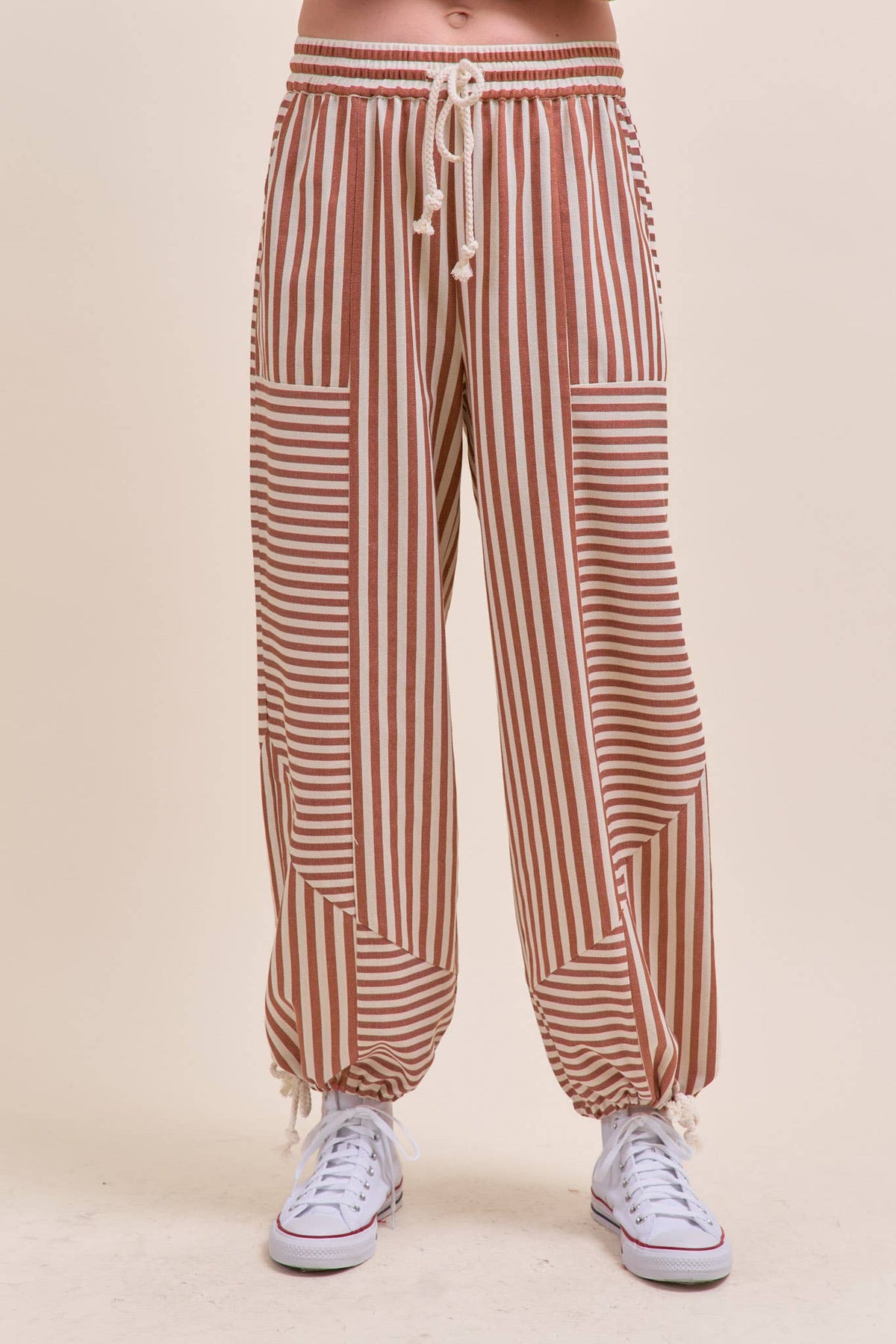 MIXED STRIPES PARACHUTE PANTS MP4366